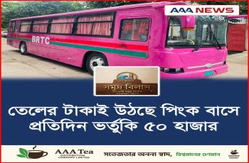 তেলের টাকাই উঠছে পিংক বাসে, প্রতিদিন ভর্তুকি ৫০ হাজার